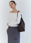 (7th - Velvet Ribbon Gift) Envelope Bag Deep Brown