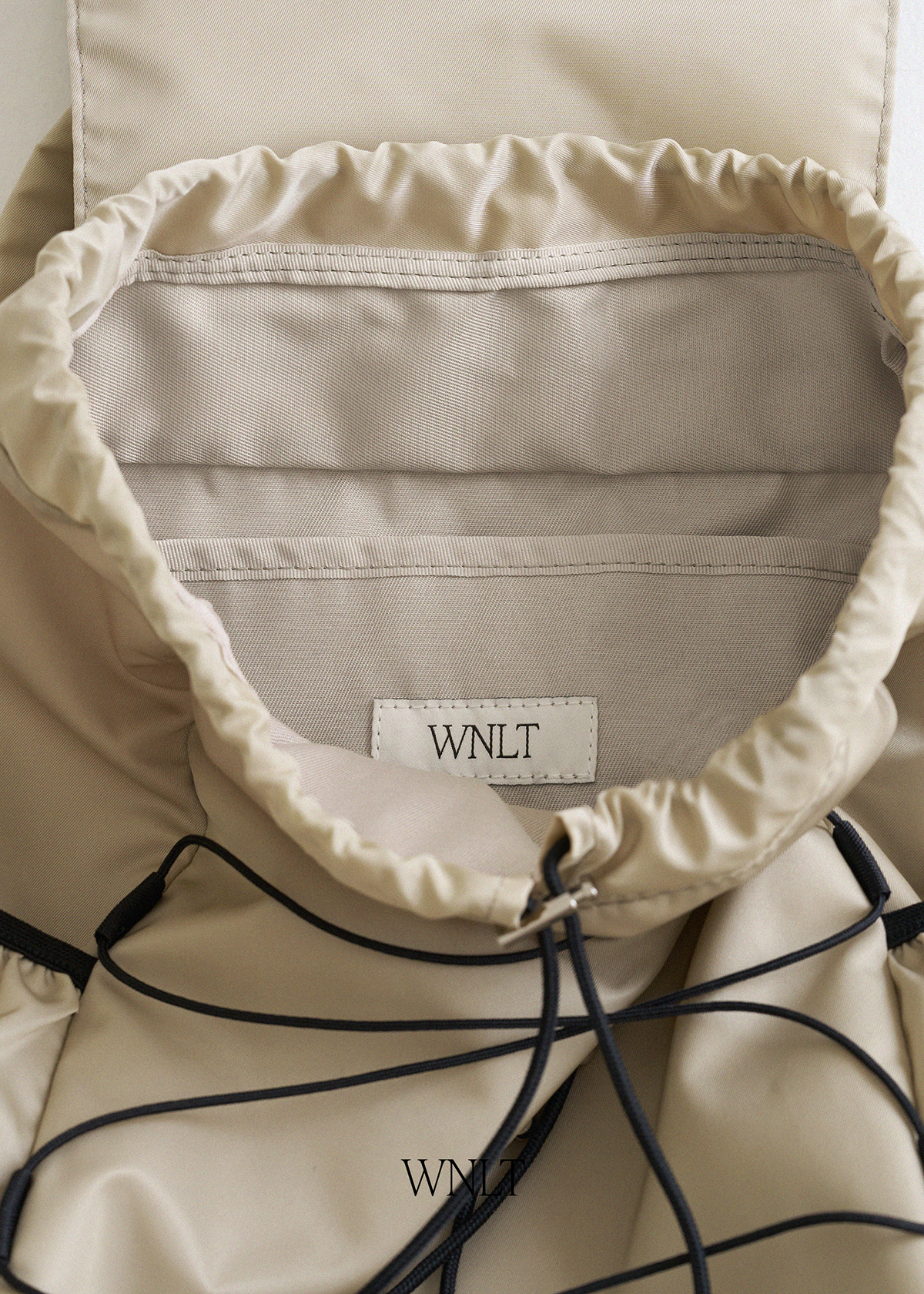 Bow Backpack Beige